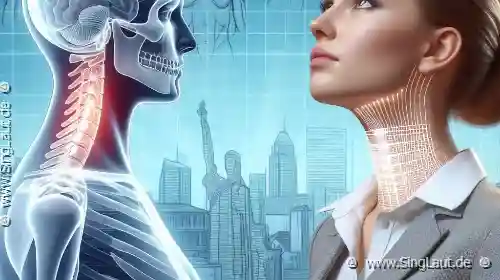 Wie man eine nach vorne geneigte Kopfhaltung für einen klareren Ton korrigiert