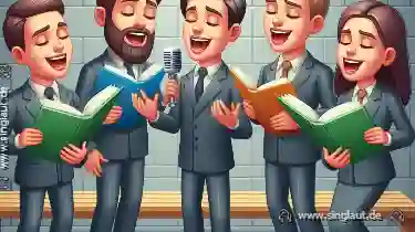 Ein Chor der Unterstützung: Freunde, die singen