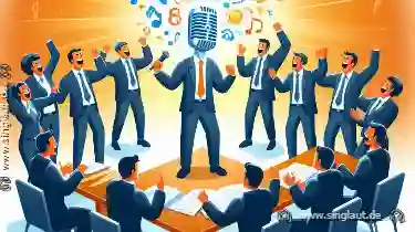 Wie Konflikte am Arbeitsplatz durch gemeinsames Singen abnehmen
