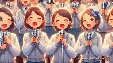 Ein Chor der Unterstützung: Familien, die singen