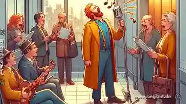 Wie Singen in Aufzügen (oder Zügen) Normen bricht